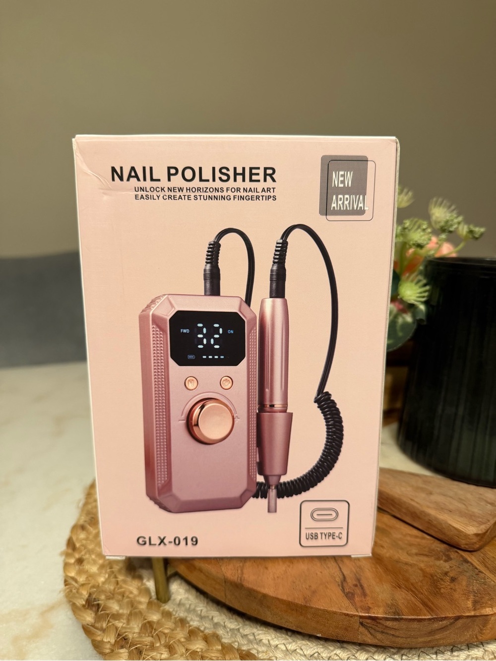 Amazon Nail Polisher Electric Nail Drill - Rose Gold